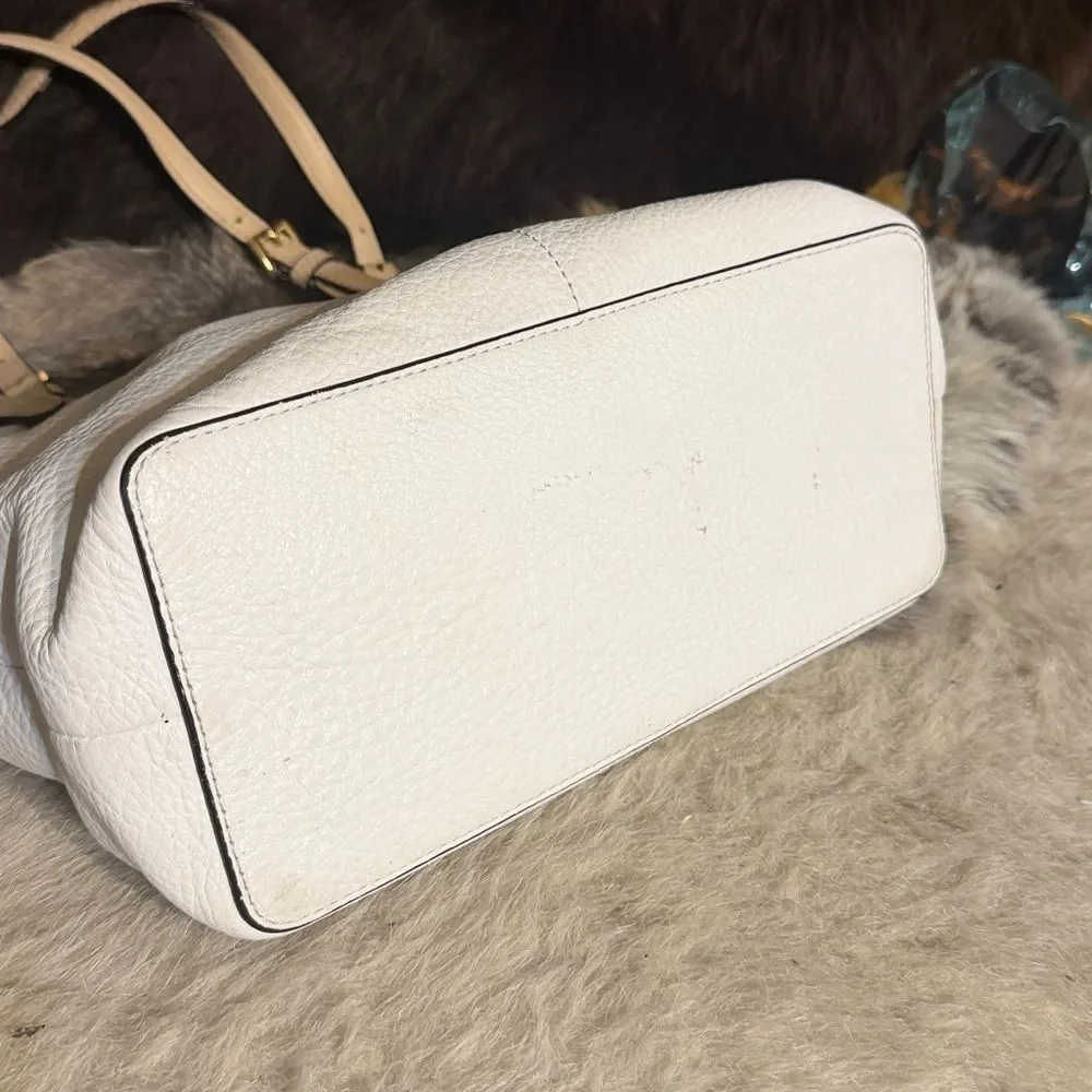 Michael Kors white and Tan Tote Bag (6002)